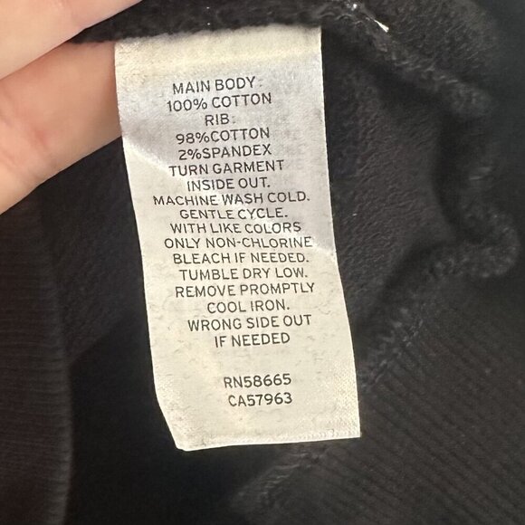 NWT BP Black Sweatshirt with Blue Self Love Graphic - Size: Medium - Picture 4 of 5